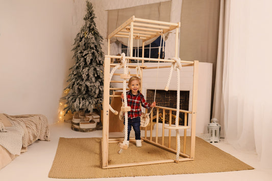 Väikelaste trapetsronila lisadega